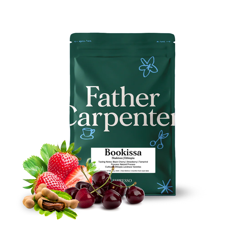 Výběrová káva Father Carpenter Etiopie BOOKISSA