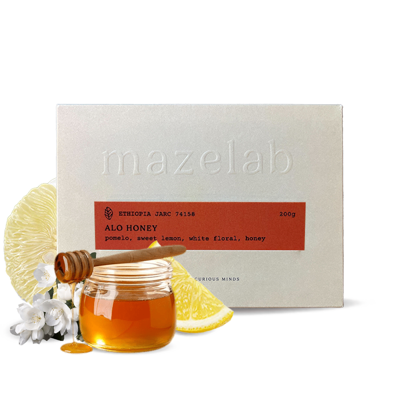 Výběrová káva Mazelab Etiopie ALO HONEY