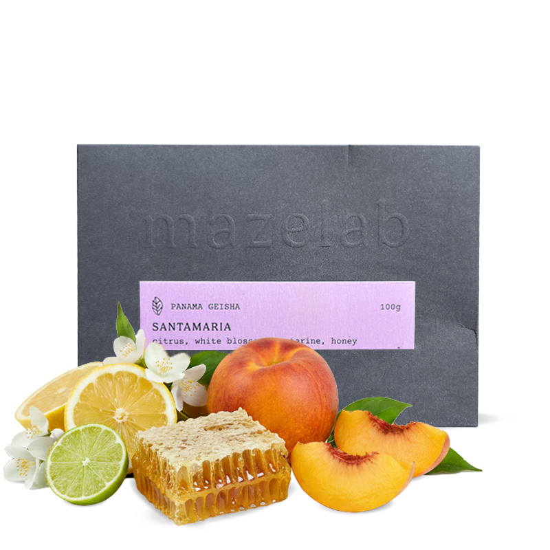 Výběrová káva Mazelab Panama SANTAMARIA - geisha - 100g