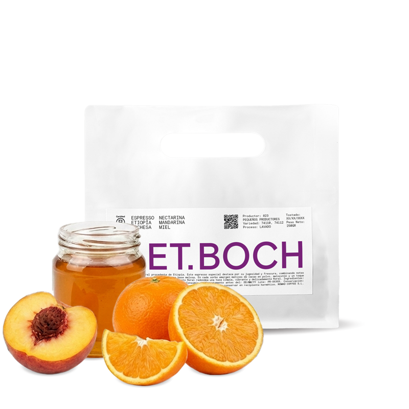 Výběrová káva Nomad Coffee Etiopie BOCHESA (E.ET.BOCH) - espresso