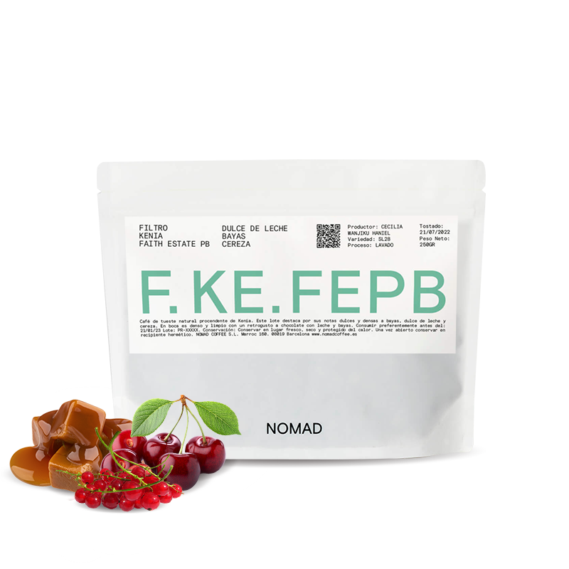 Výběrová káva Nomad Coffee Keňa FAITH ESTATE (F. KE. FEPB)
