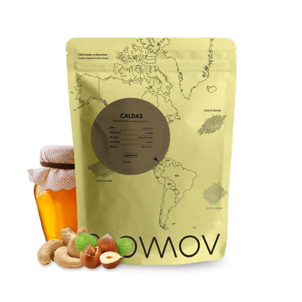 Výběrová káva SlowMov Kolumbie CALDAS - bezkofeinová