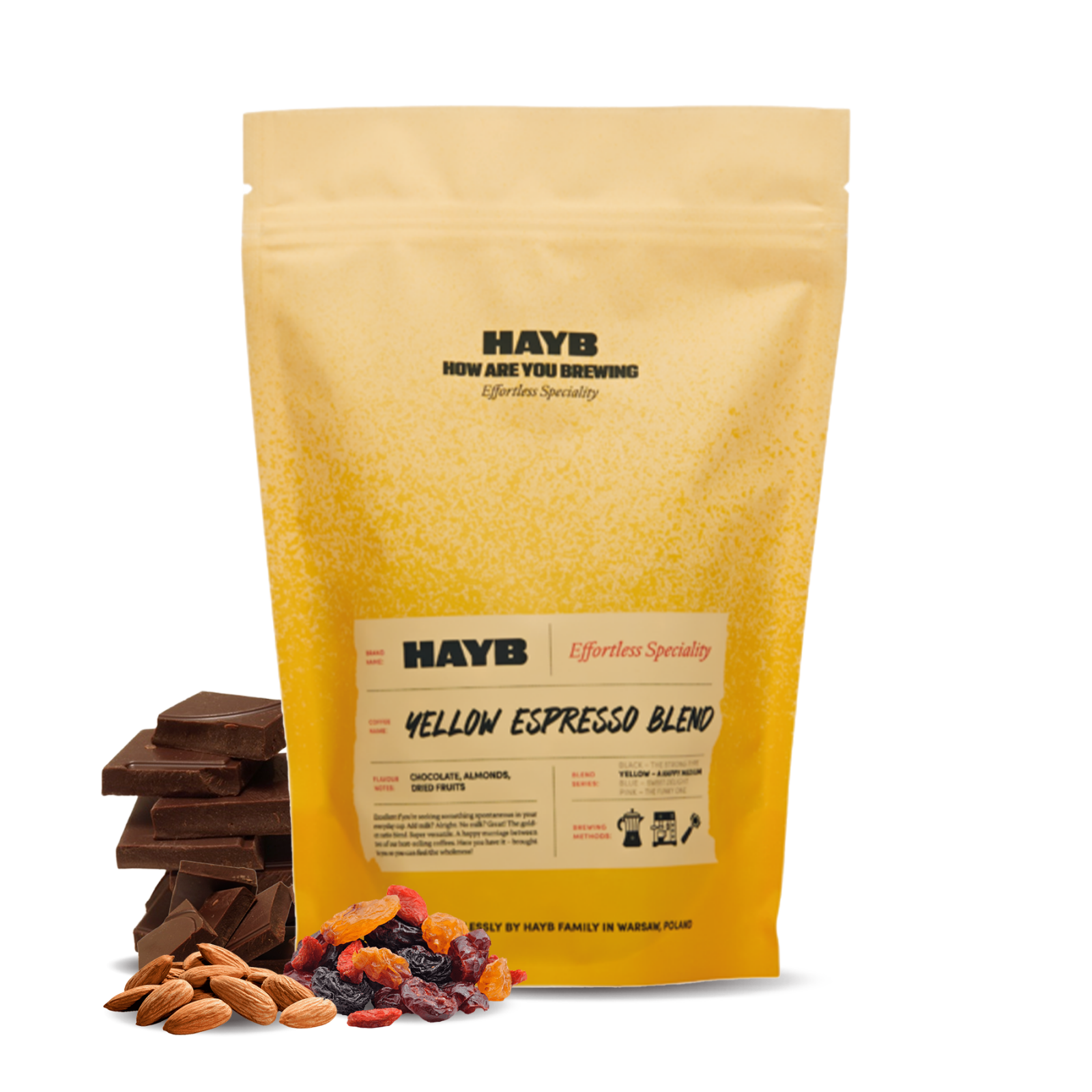 Výběrová káva HAYB Speciality Coffee YELLOW ESPRESSO Blend