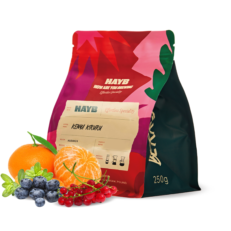 Výběrová káva HAYB Speciality Coffee Keňa KIRURU