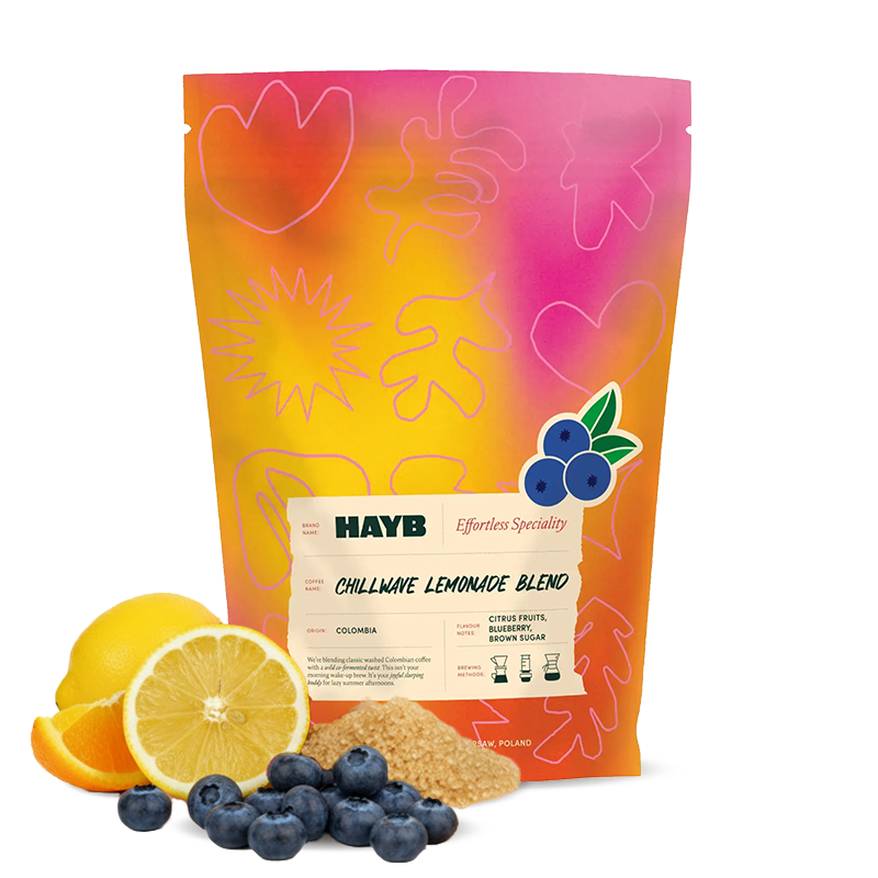 Výběrová káva HAYB Speciality Coffee CHILLWAVE LEMONADE Blend - Blueberry