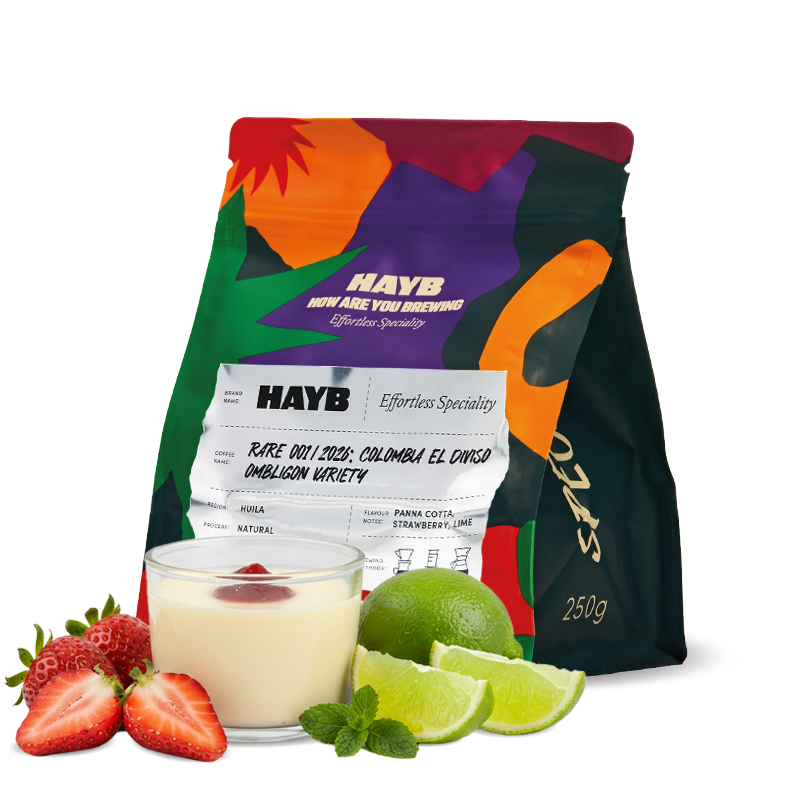 Výběrová káva HAYB Speciality Coffee Kolumbie EL DIVISO - Ombligon - 200g