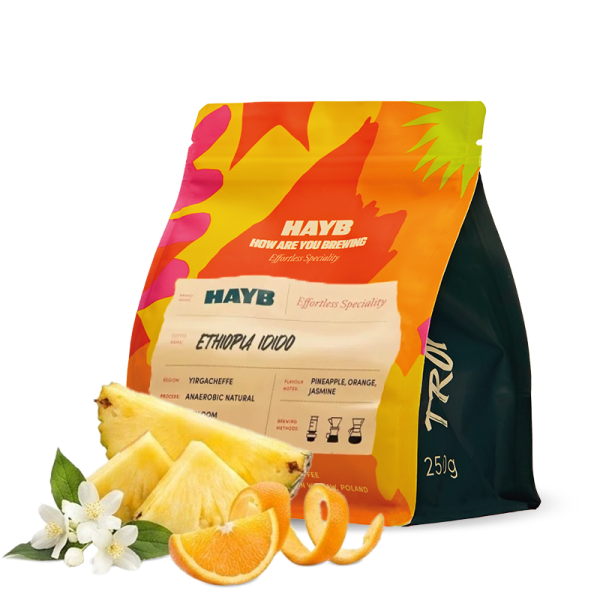 Výběrová káva HAYB Speciality Coffee Etiopie IDIDO