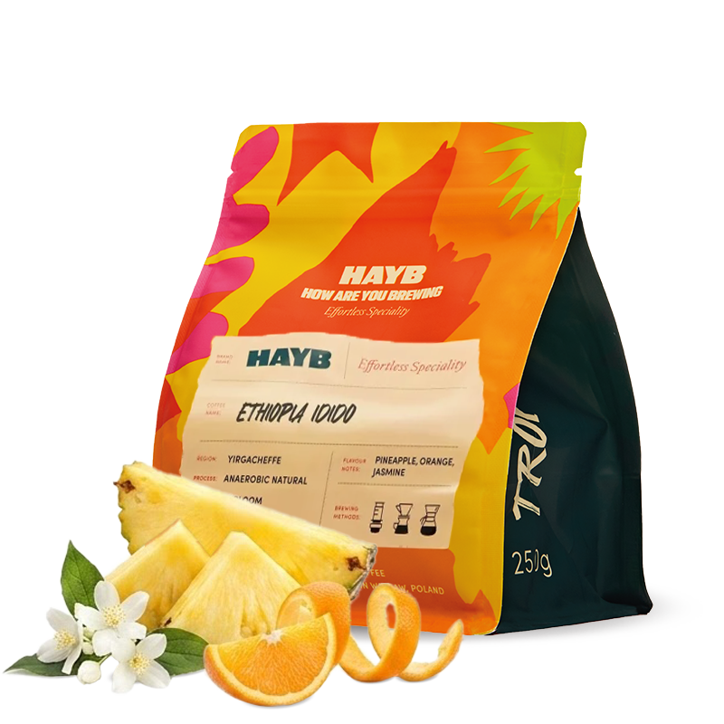 Výběrová káva HAYB Speciality Coffee Etiopie IDIDO
