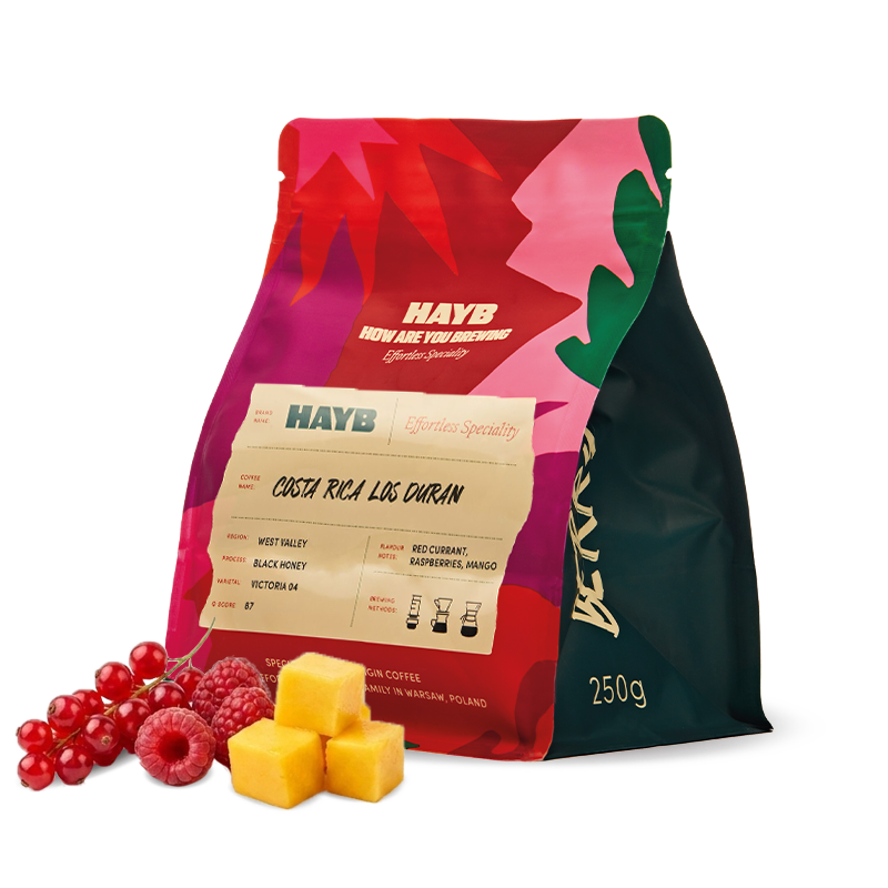 Výběrová káva HAYB Speciality Coffee Kostarika LOS DURAN