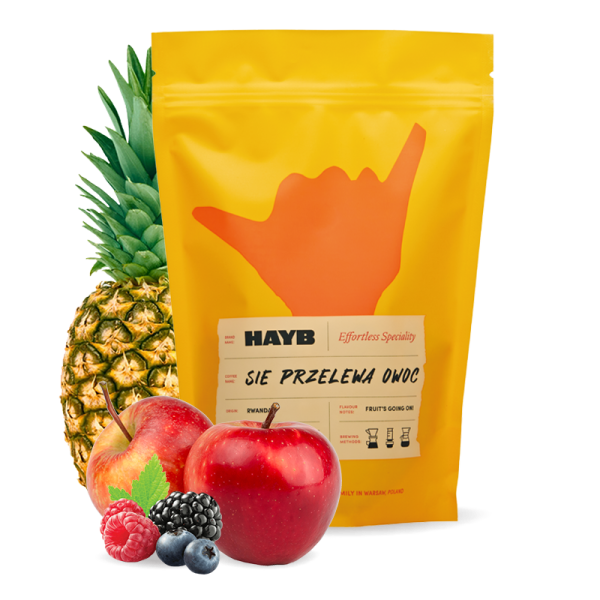 Výběrová káva HAYB Speciality Coffee Rwanda RUSHASHI - OWOC - 500 g