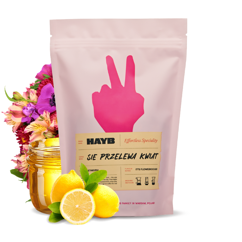 Výběrová káva HAYB Speciality Coffee Etiopie ACACIA - KWIAT blend - 500 g