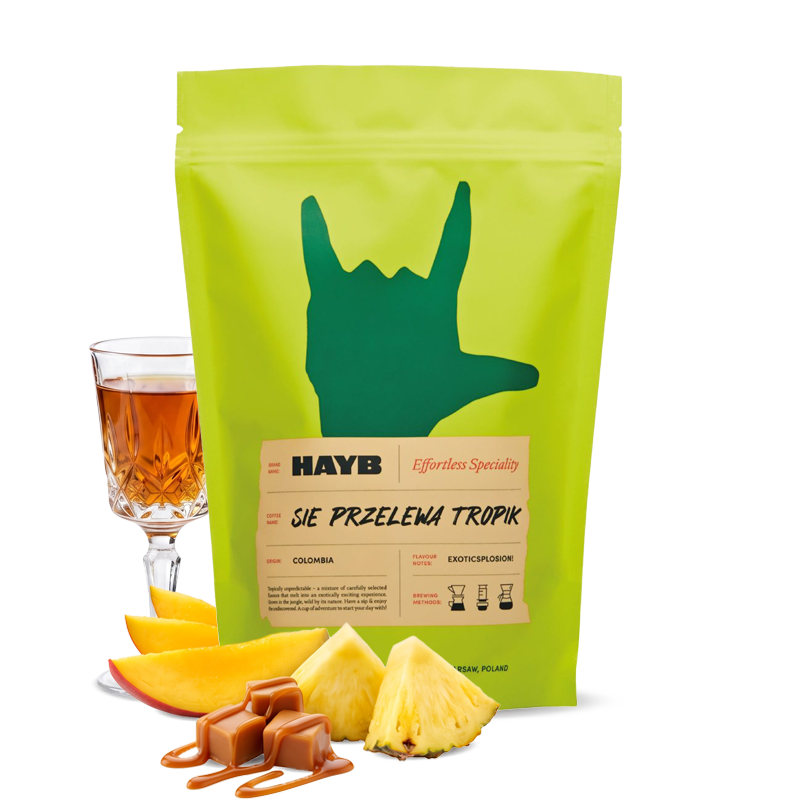 Výběrová káva HAYB Speciality Coffee Kolumbie EL INDIO - TROPIK - 500 g