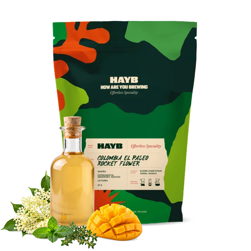 Výběrová káva HAYB Speciality Coffee Kolumbie EL PASEO ROCKET FLOWER
