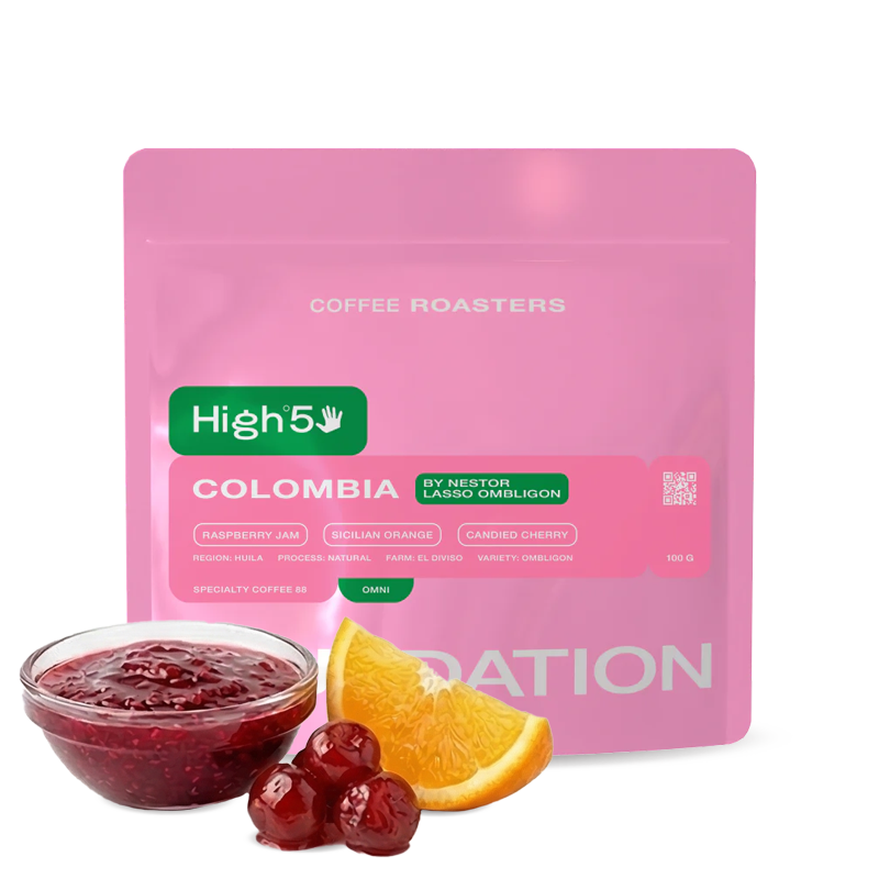 Výběrová káva Foundation Coffee Kolumbie NESTOR LASSO - ombligon - 100g