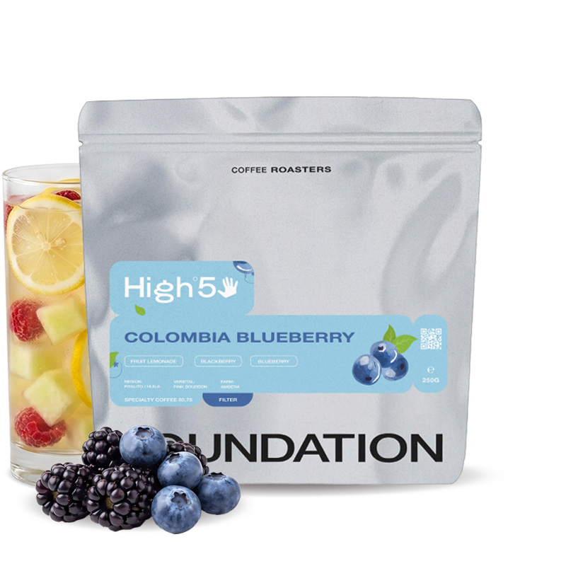 Výběrová káva Foundation Coffee Kolumbie BLUEBERRY