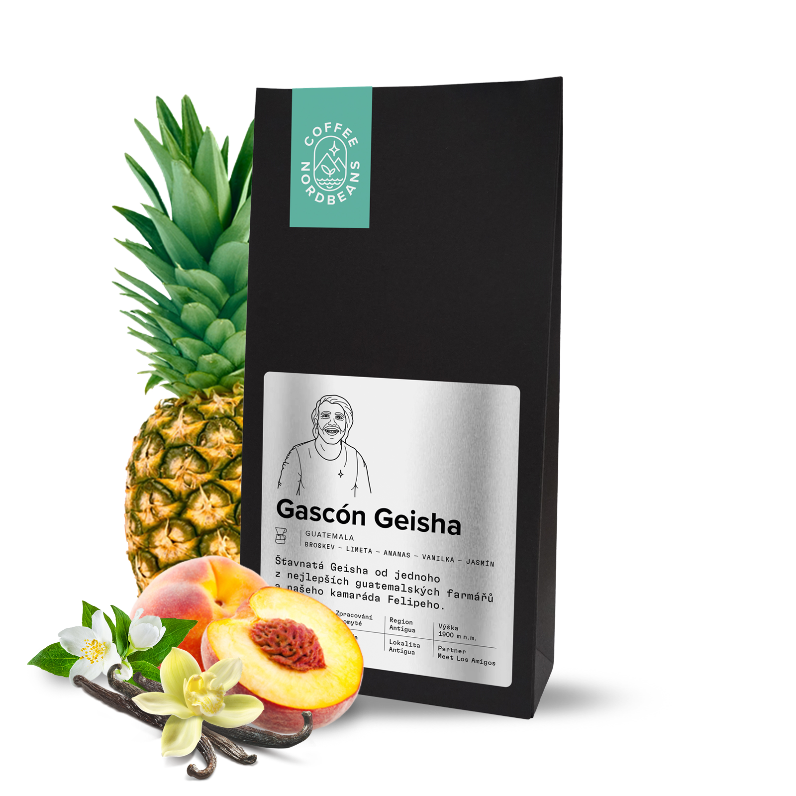 Výběrová káva Nordbeans Guatemala GASCON GEISHA