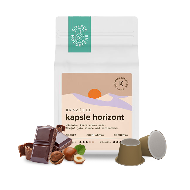 Výběrová káva Nordbeans Kapsle HORIZONT pro nepresso kávovary - 16ks/bal.