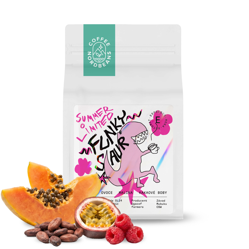 Výběrová káva Nordbeans Uganda FUNKY SAUR - letní espresso limitka