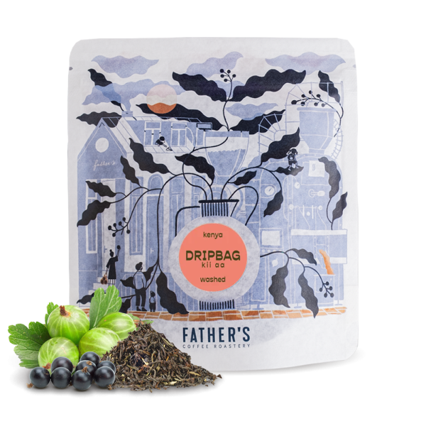 Výběrová káva Father's Coffee Roastery Keňa KII AA - drip sáčky 5ks/bal.