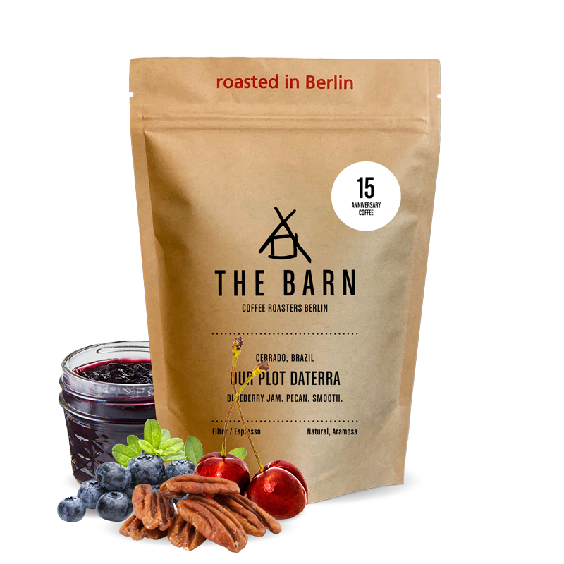 Výběrová káva The Barn Brazílie OUR PLOT DATERRA - 15th Anniversary coffee