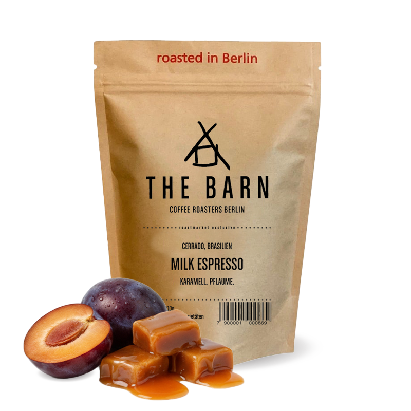 Výběrová káva The Barn Brazílie MILK ESPRESSO