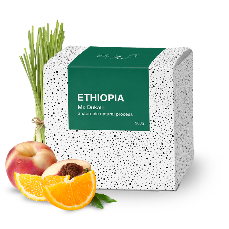 Výběrová káva BeBerry Coffee Etiopie MR DUKALE