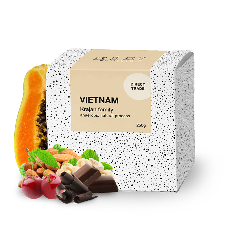 Výběrová káva BeBerry Coffee Vietnam KRAJAN - anaerobic