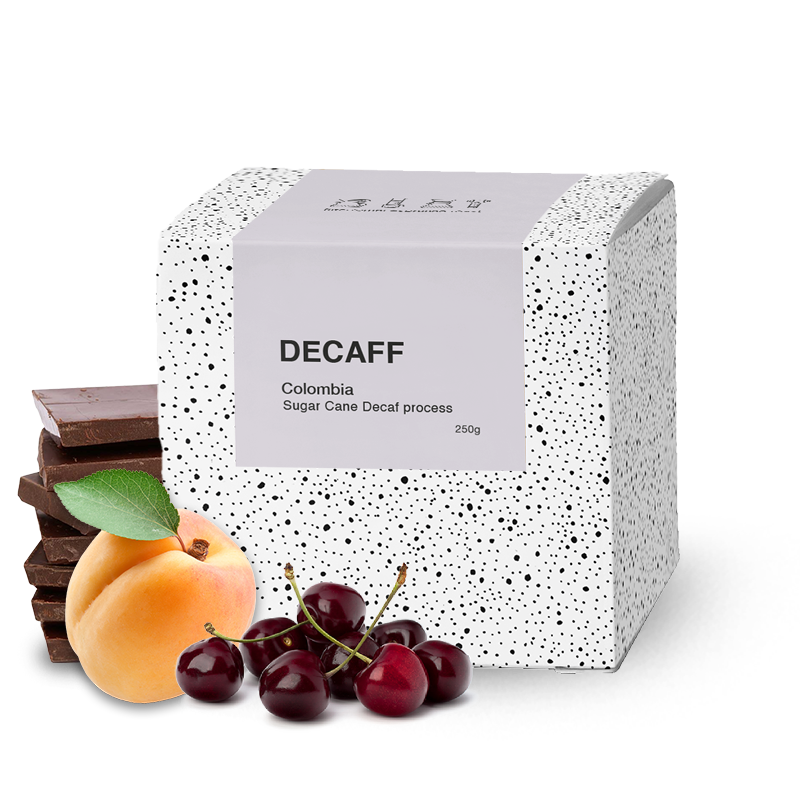 Výběrová káva BeBerry Coffee Kolumbie DECAFF - bezkofeinová