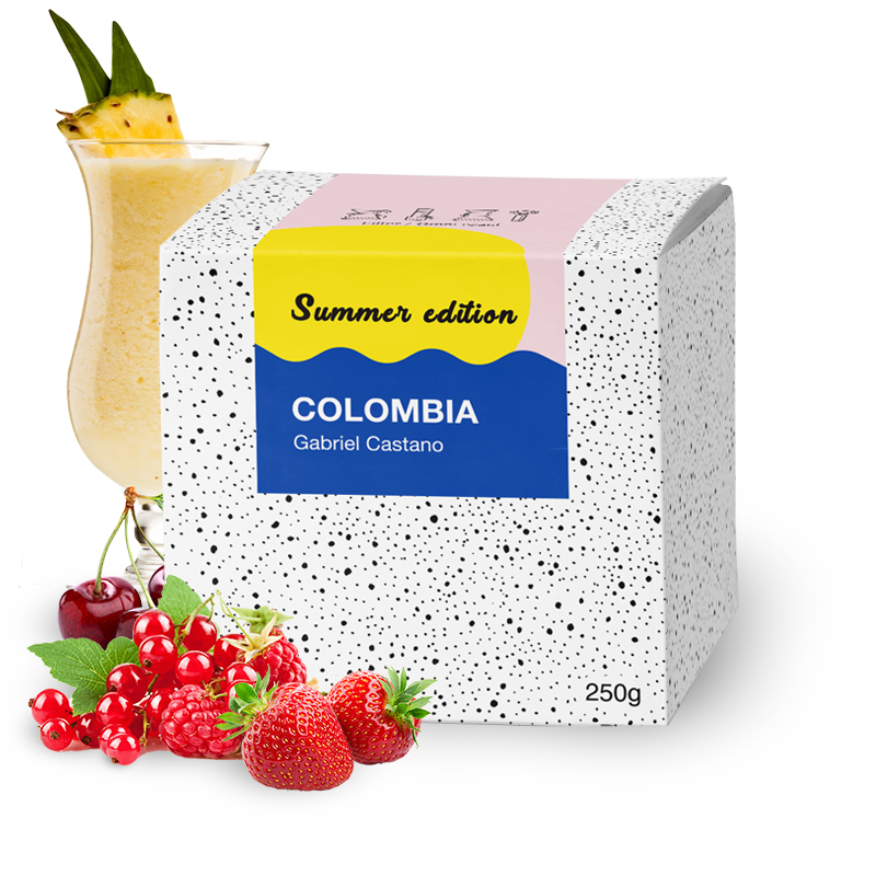 Výběrová káva BeBerry Coffee Kolumbie GABRIEL CASTANO - letní limitka