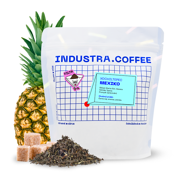 Výběrová káva Industra Coffee Mexiko XOCHILTEPEC