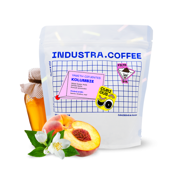 Výběrová káva Industra Coffee Kolumbie YAMITH CIFUENTES - gesha