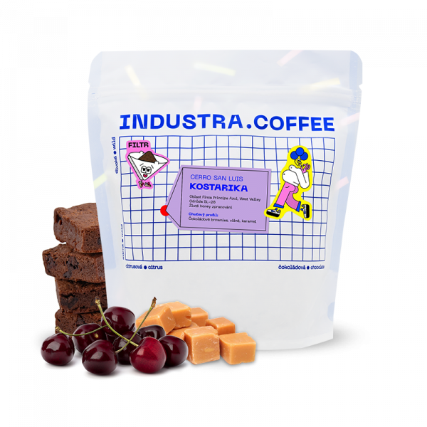 Výběrová káva Industra Coffee Kostarika CERRO SAN LUIS