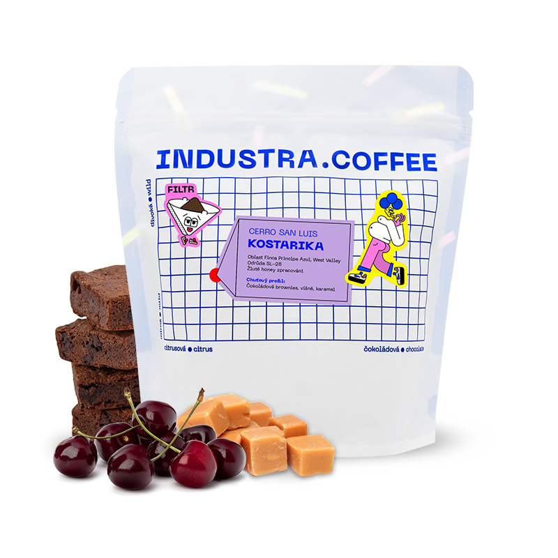 Výběrová káva Industra Coffee Kostarika CERRO SAN LUIS