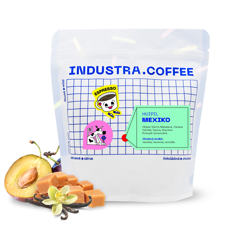 Výběrová káva Industra Coffee Mexiko HUIPIL