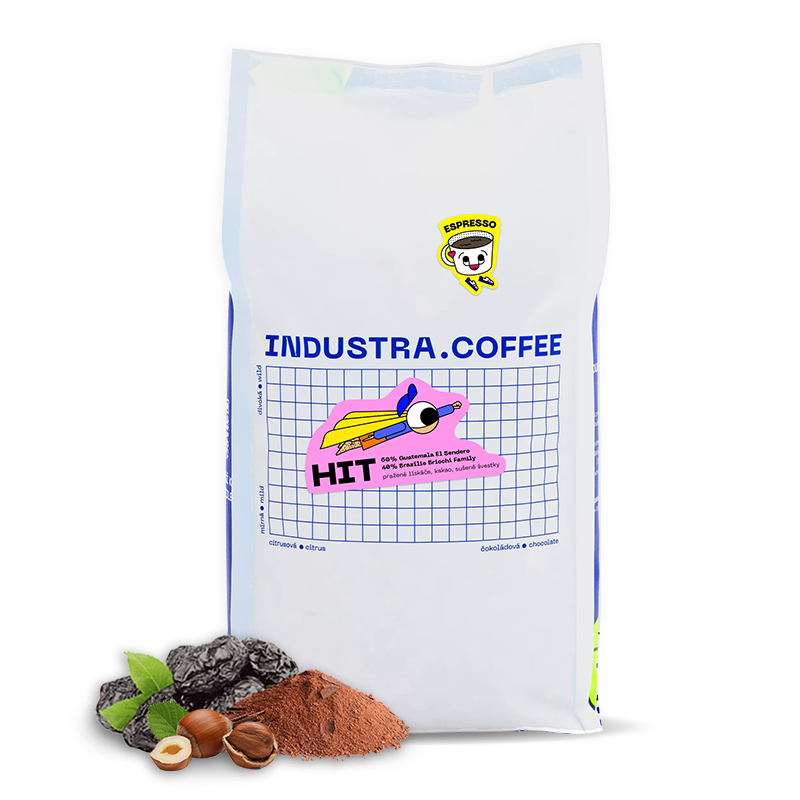 Výběrová káva Industra Coffee HIT ESPRESSO blend - 1000 g