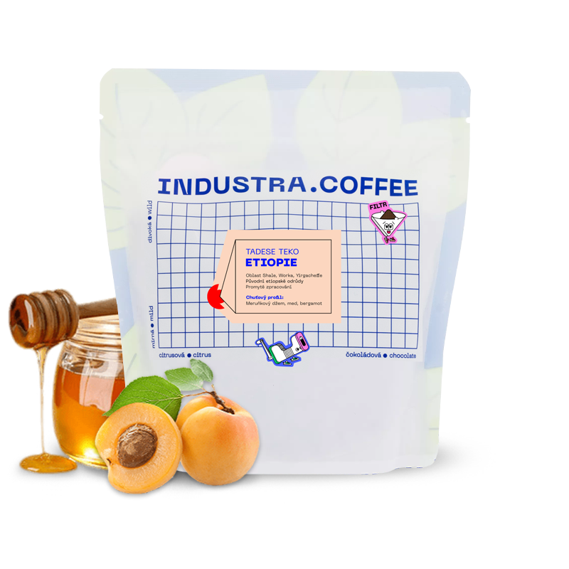 Výběrová káva Industra Coffee Etiopie TADESE TEKO