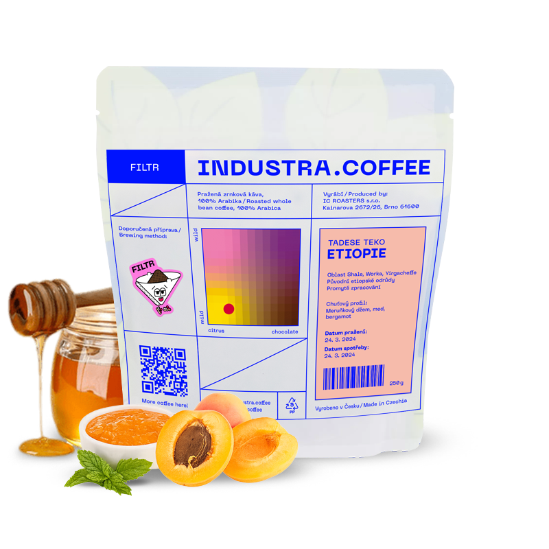 Výběrová káva Industra Coffee Etiopie TADESE TEKO