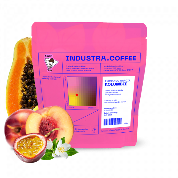 Výběrová káva Industra Coffee Kolumbie FERNANDO GARCIA