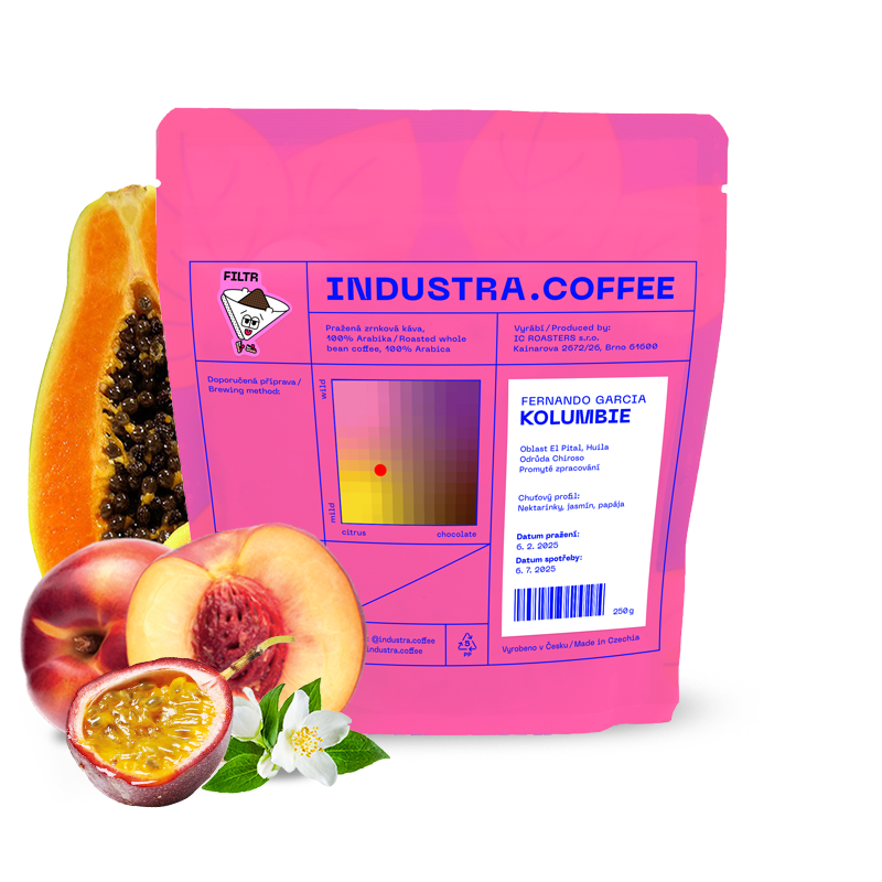 Výběrová káva Industra Coffee Kolumbie FERNANDO GARCIA