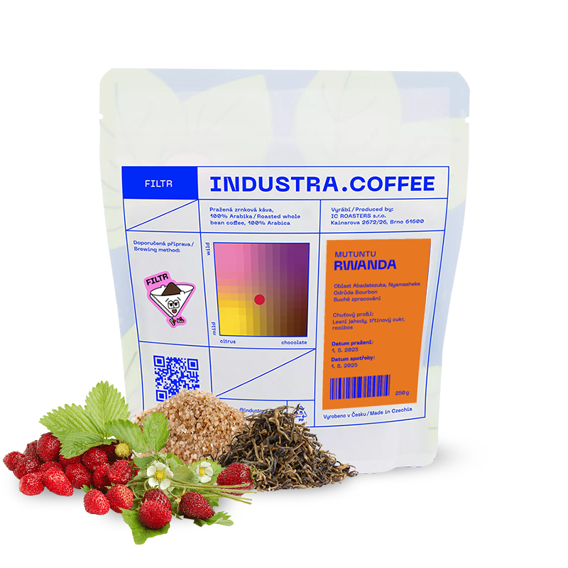 Výběrová káva Industra Coffee Rwanda MUTUNTU