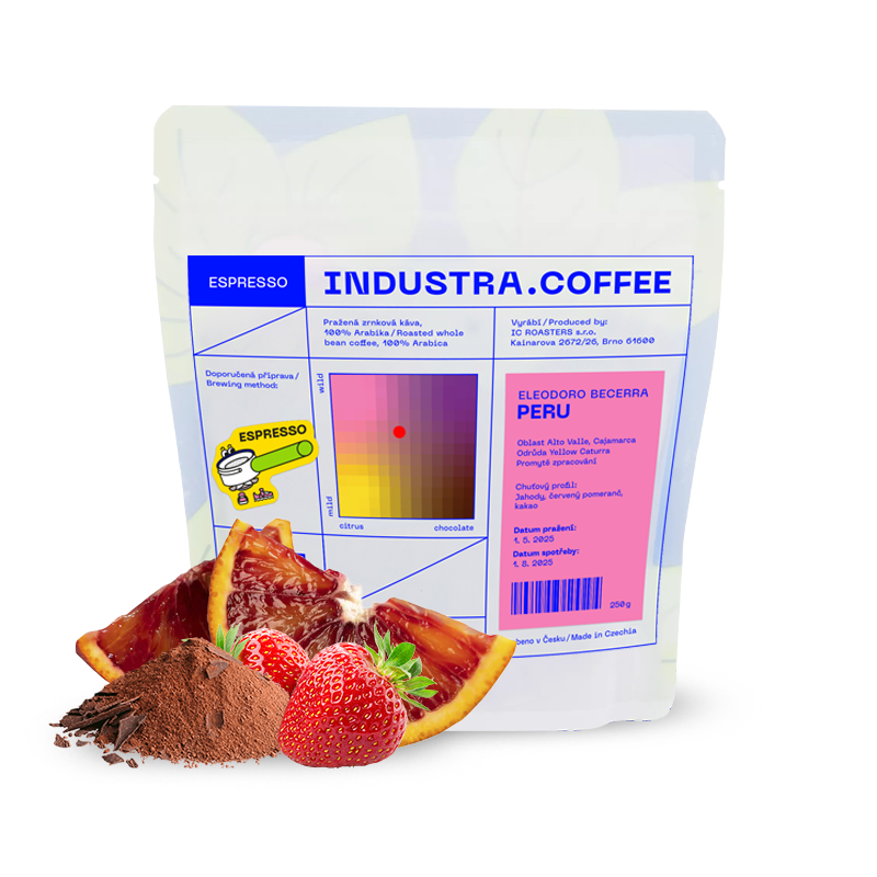 Výběrová káva Industra Coffee Peru ELEODORO BECERRA