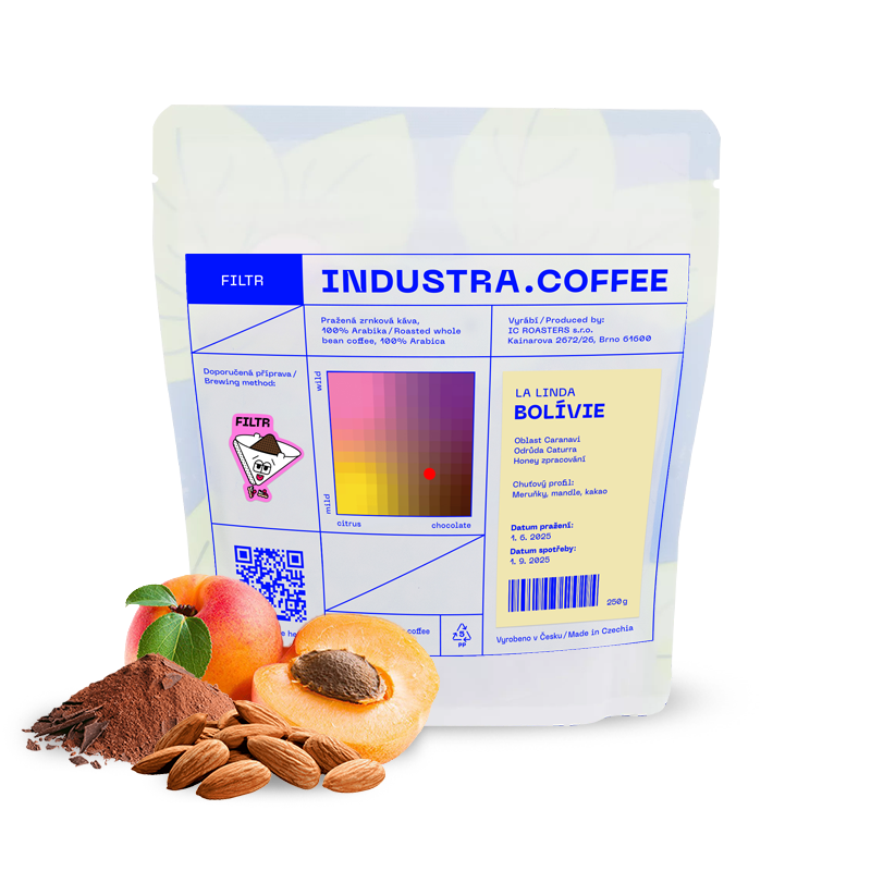 Výběrová káva Industra Coffee Bolívie LA LINDA