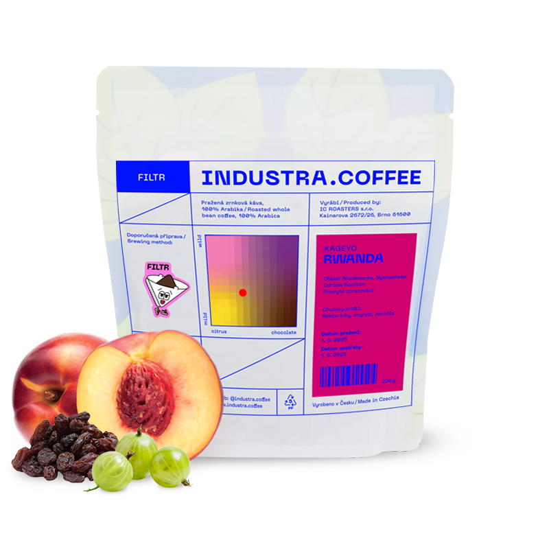 Výběrová káva Industra Coffee Rwanda KAGEYO
