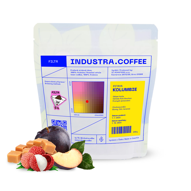 Výběrová káva Industra Coffee Kolumbie PITAYA
