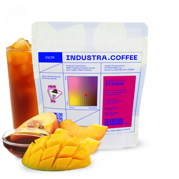 Výběrová káva Industra Coffee Etiopie BANKO GOTITI