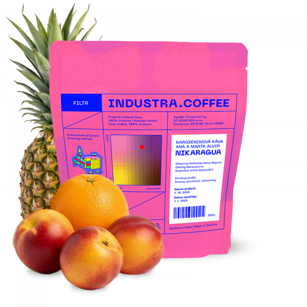 Výběrová káva Industra Coffee Nikaragua ANA A MARTHA ALVIR - narozeninová káva
