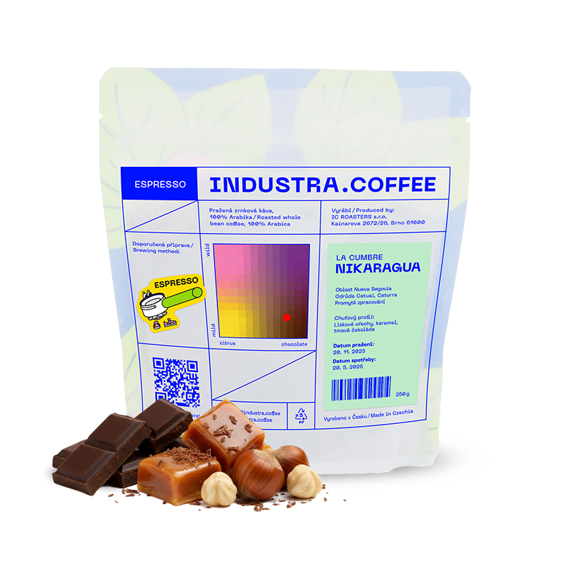 Výběrová káva Industra Coffee Nikaragua LA CUMBRE