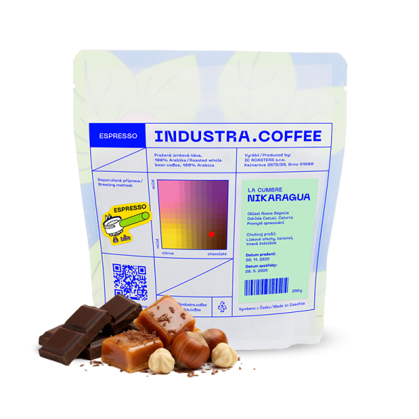 Výběrová káva Industra Coffee Nikaragua LA CUMBRE