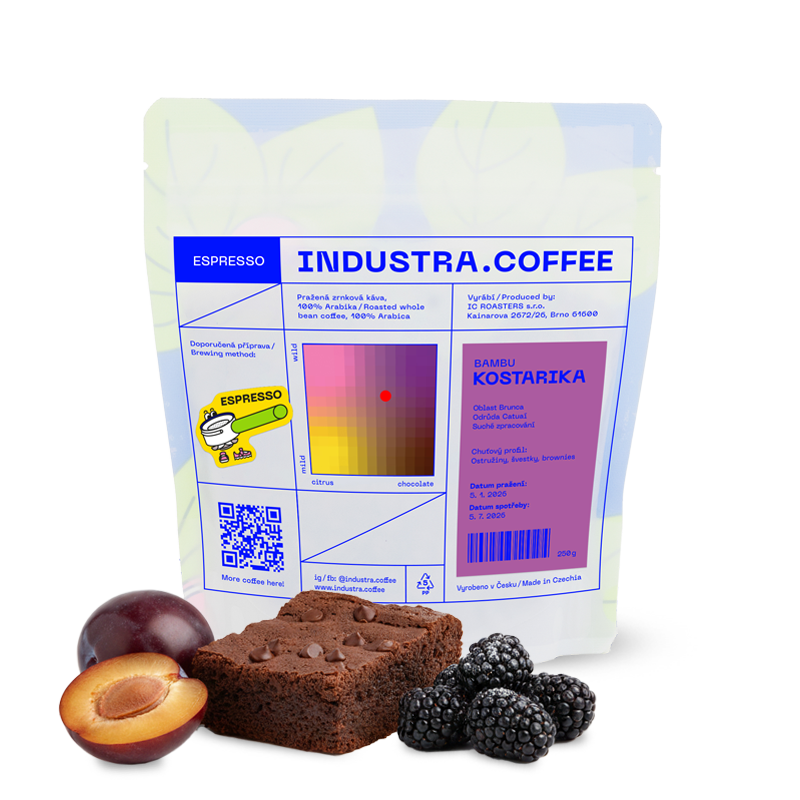 Výběrová káva Industra Coffee Kostarika BAMBU