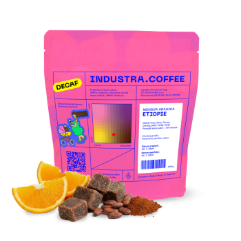 Etiopie MENSUR ABAHIKA - bezkofeinová - Industra Coffee